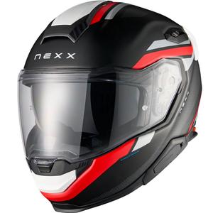 Casque moto intégral Nexx X.TR Quanta noir mat-rouge