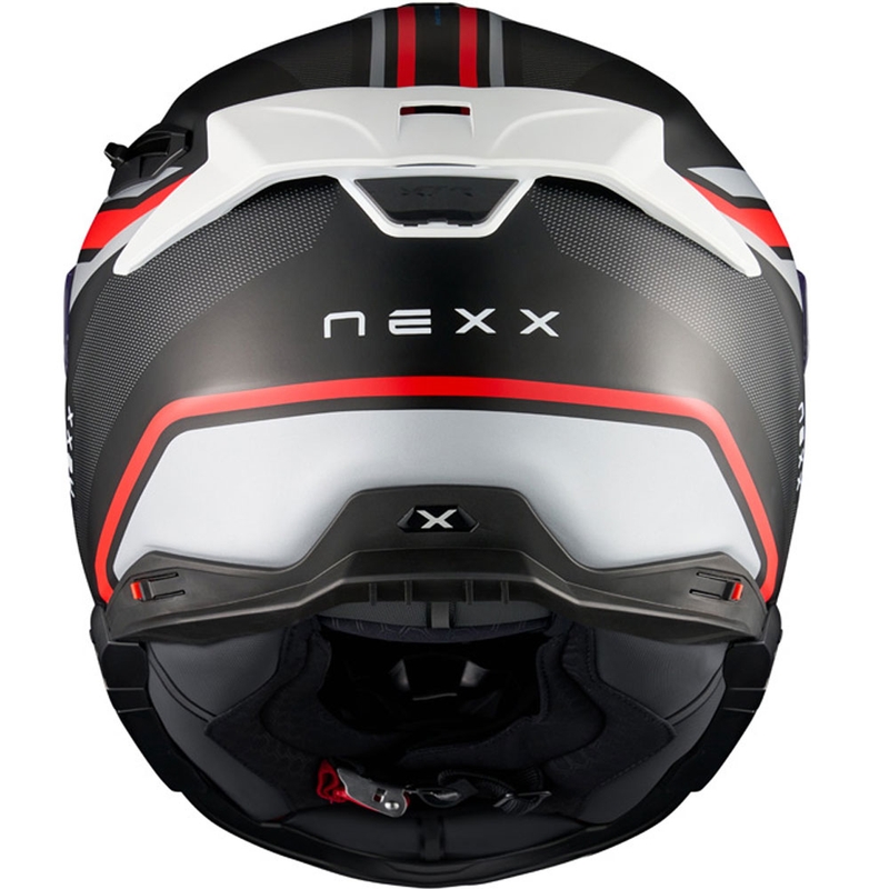 Casque moto intégral Nexx X.TR Quanta noir mat-rouge