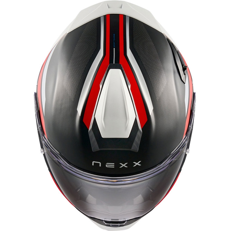 Casque moto intégral Nexx X.TR Quanta noir mat-rouge