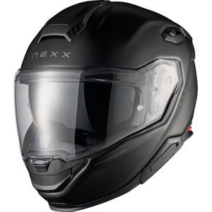 Casque de moto intégral Nexx X.TR Plain, noir mat