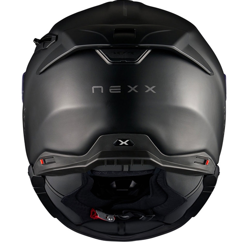 Casque de moto intégral Nexx X.TR Plain, noir mat