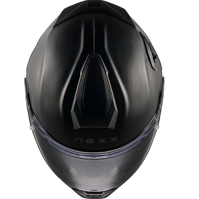 Casque de moto intégral Nexx X.TR Plain, noir mat