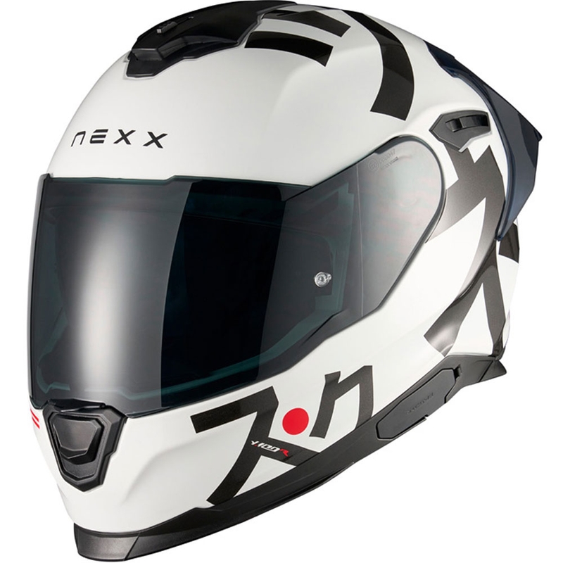Casque moto intégral Nexx Y.100R Nippon blanc