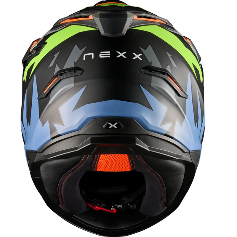 Casque moto enduro NEXX Y.TRAVL Primal noir-jaune fluo