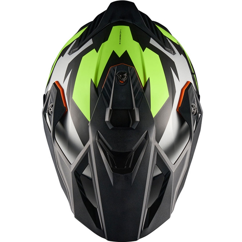 Casque moto enduro NEXX Y.TRAVL Primal noir-jaune fluo
