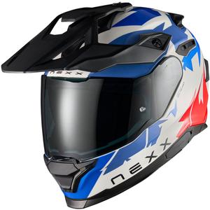 Casque moto Enduro NEXX Y.TRAVL Primal bleu-rouge