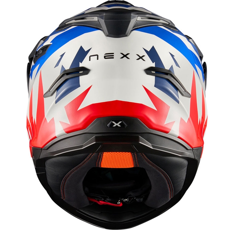 Casque moto Enduro NEXX Y.TRAVL Primal bleu-rouge