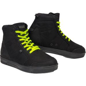 Bottes moto Ozone Town noir-jaune fluo