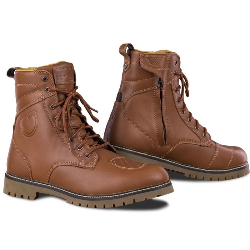 Bottes de moto Shima Thomson marron