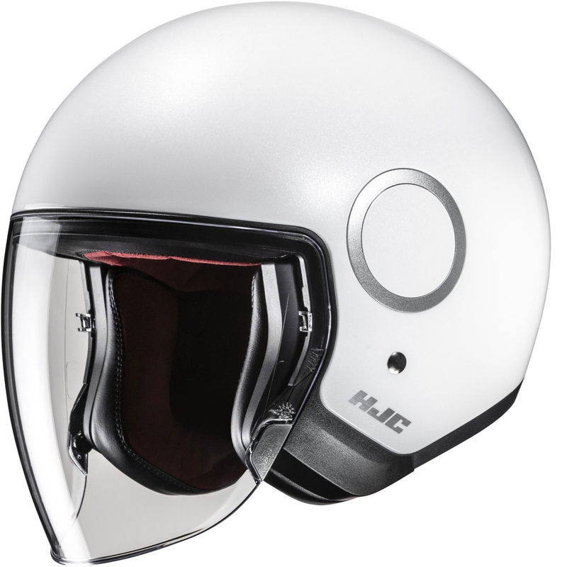 Casque de moto jet HJC RPHA 40 Blanc nacré uni