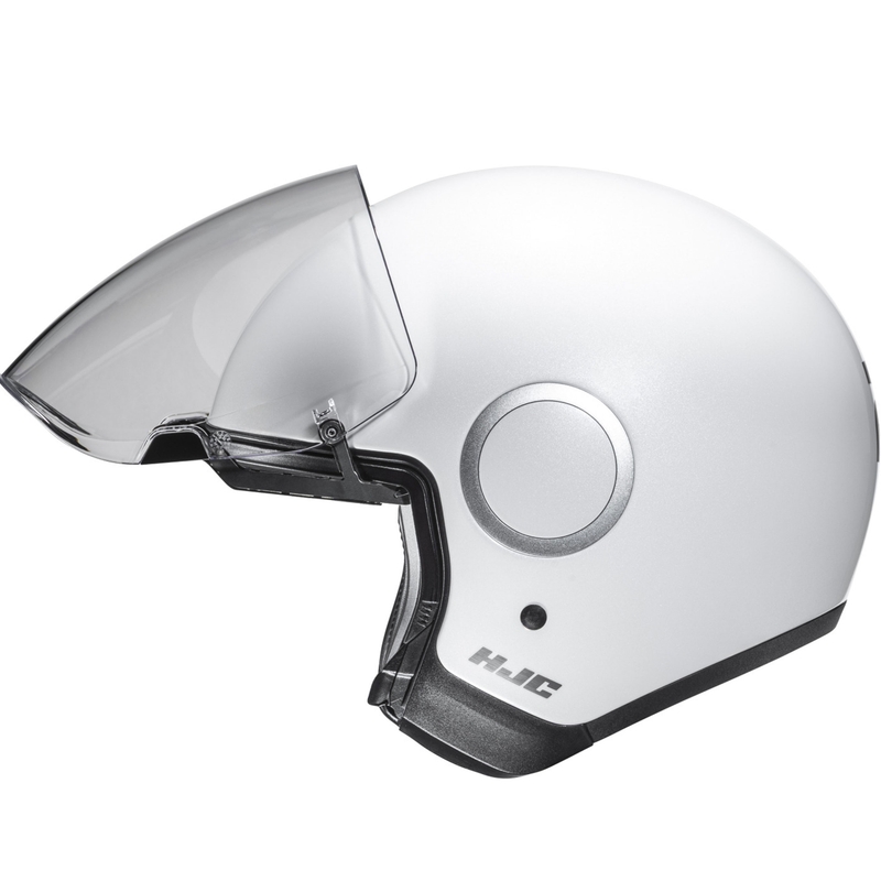 Casque de moto jet HJC RPHA 40 Blanc nacré uni