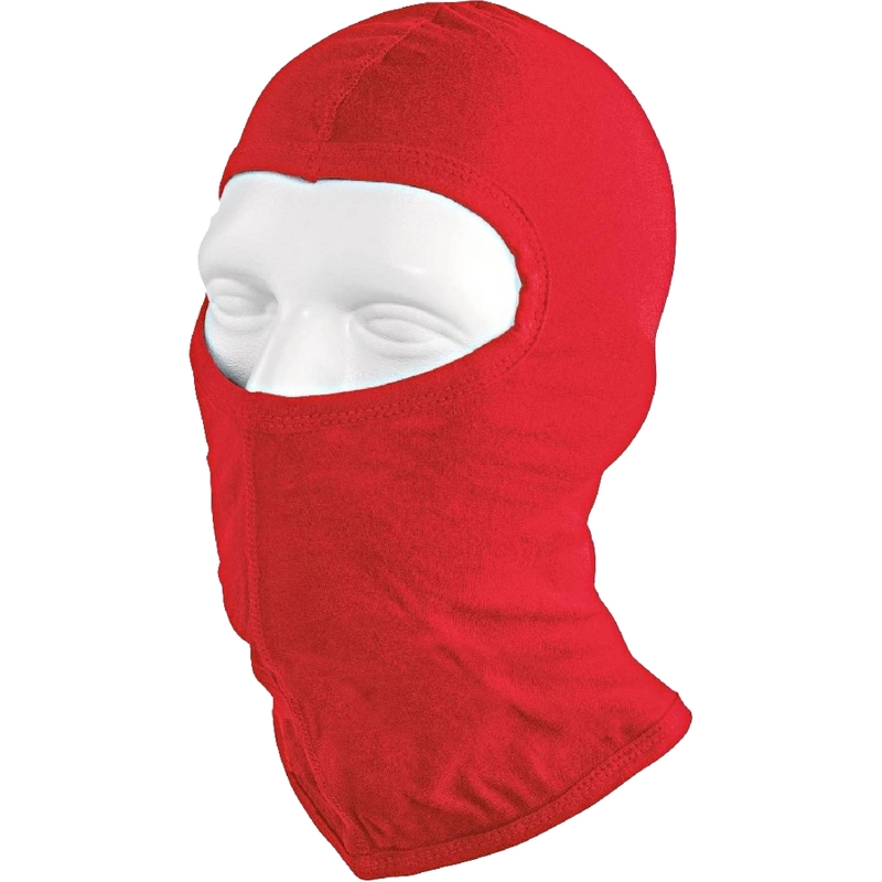 Capuche de moto sous le casque Louis rouge