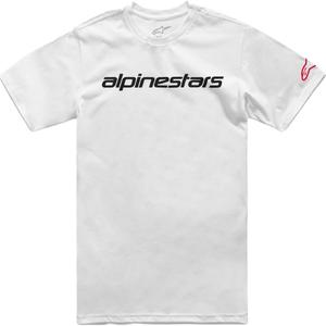 T-shirt Alpinestars Linear Wordmark 2.0 CSF blanc-rouge-noir