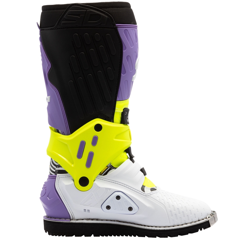 Bottes de moto SiDi Crossair HD End BB002 violet-jaune-blanc