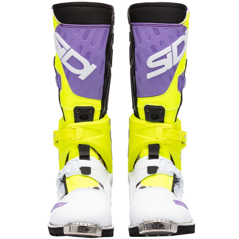 Bottes de moto SiDi Crossair HD End BB002 violet-jaune-blanc