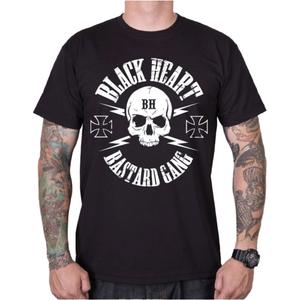 T-shirt Hommes Noir Heart Bastard Skull noir