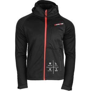 Veste softshell MotoZem Racing Team noire et rouge