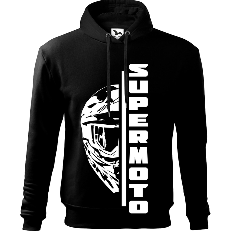 Sweat à capuche pour hommes SUPERMOTO noir