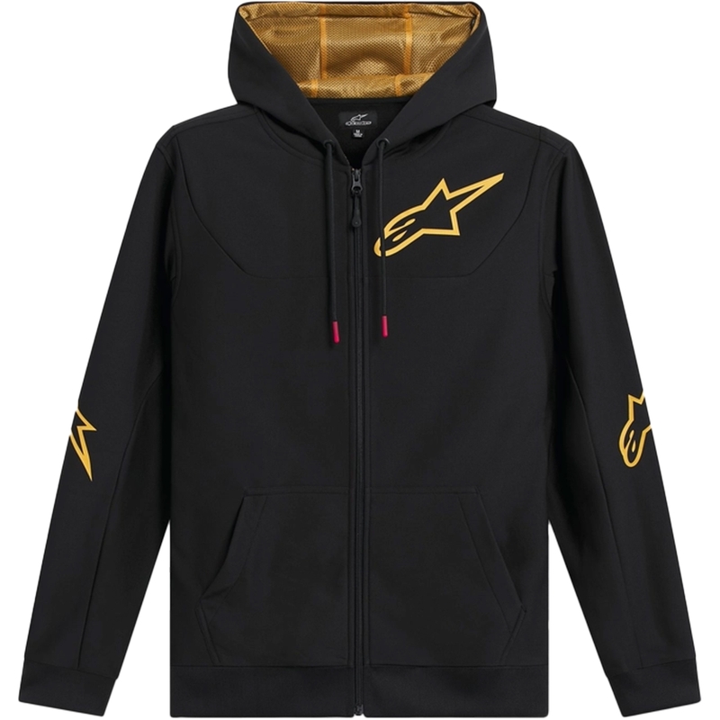 Sweat à capuche Alpinestars Sessions 3 noir-or