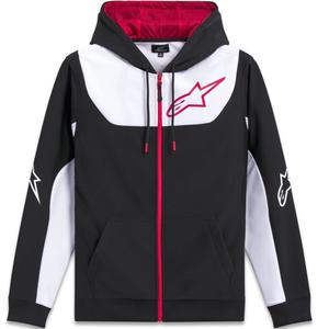 Sweat à capuche Alpinestars Sessions 3 noir-blanc-rouge
