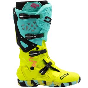 Bottes de moto SiDi Crossair X jaune menthe fluo