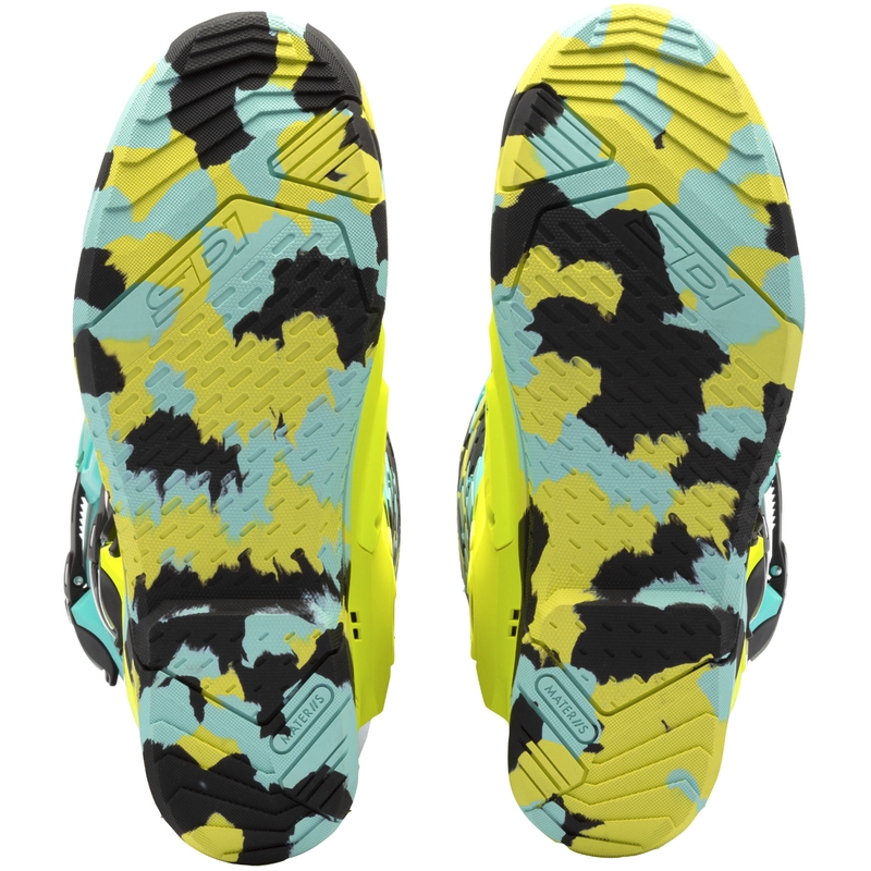 Bottes de moto SiDi Crossair X jaune menthe fluo