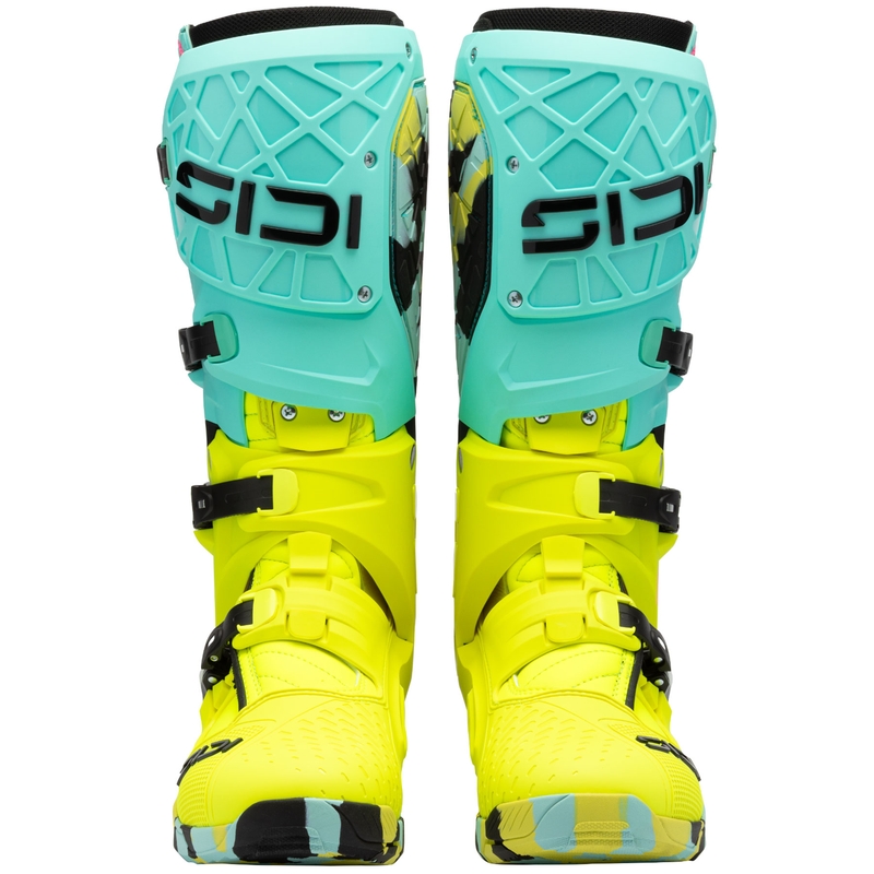 Bottes de moto SiDi Crossair X jaune menthe fluo