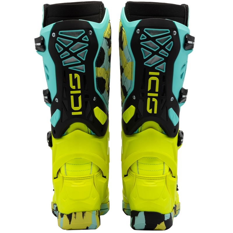 Bottes de moto SiDi Crossair X jaune menthe fluo
