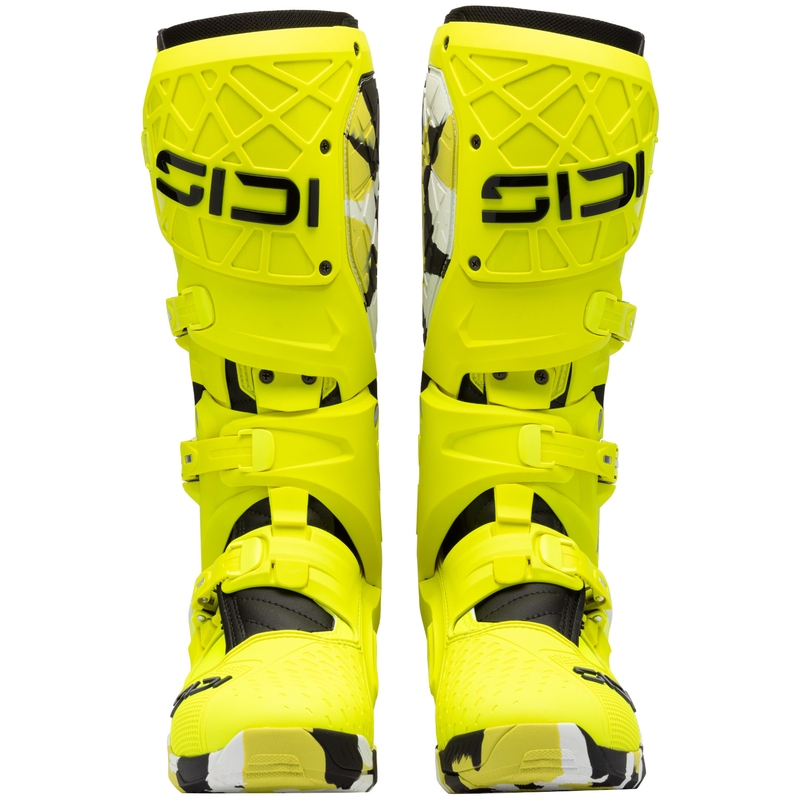 Bottes de moto SiDi Crossair X RACR001 noir-jaune fluo