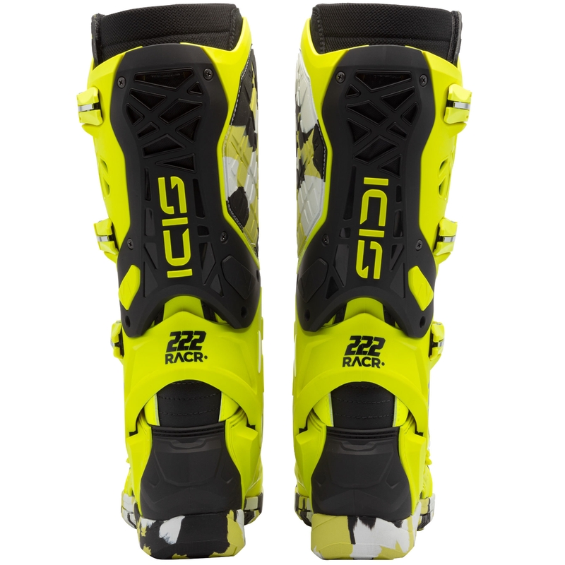Bottes de moto SiDi Crossair X RACR001 noir-jaune fluo