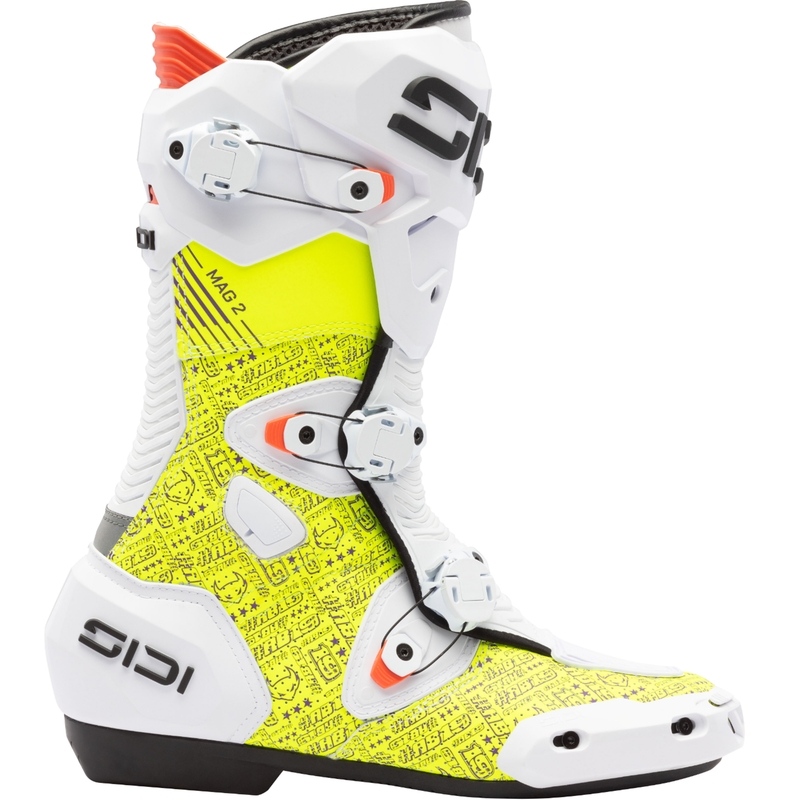 Bottes de moto SiDi MAG 2 Air BTA001 blanc-jaune