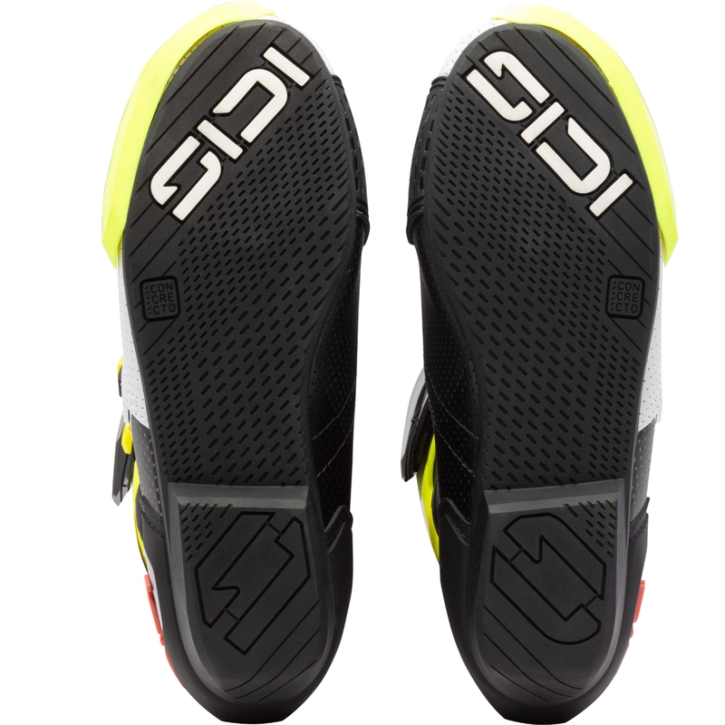 Bottes de moto SiDi MAG 2 Air jaune fluo-corail fluo