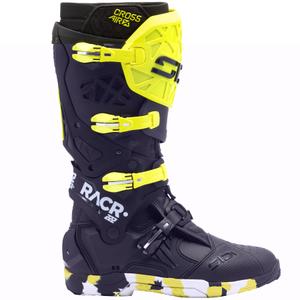 Bottes de moto SiDi Crossair X RACR002 jaune fluo-noir