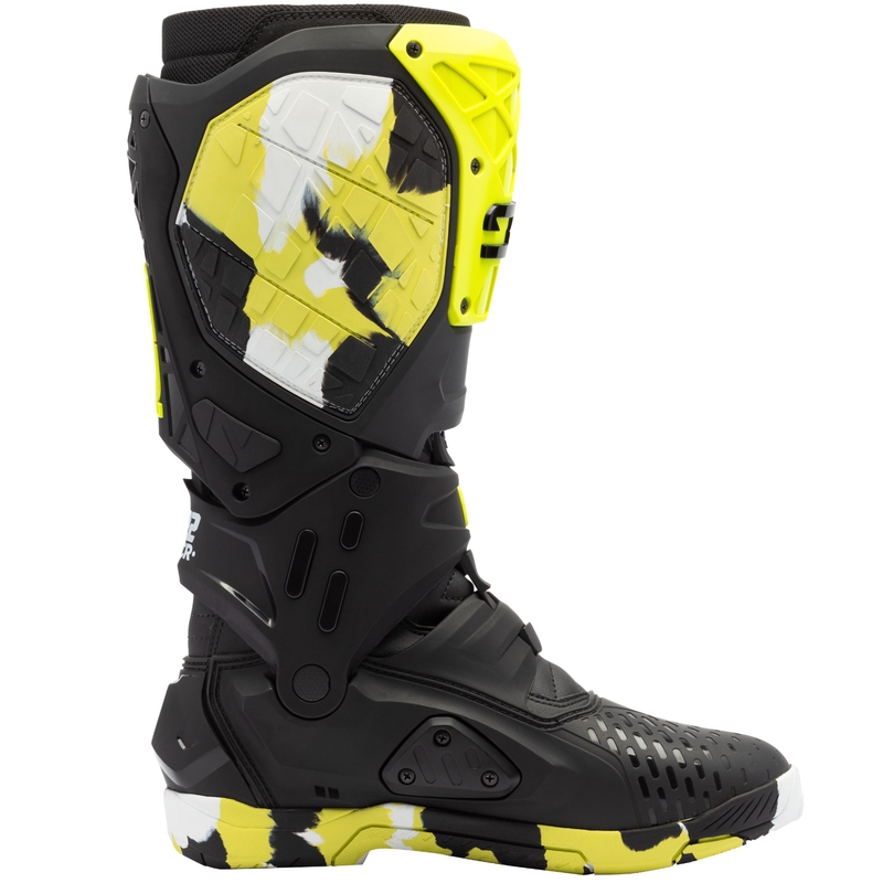 Bottes de moto SiDi Crossair X RACR002 jaune fluo-noir