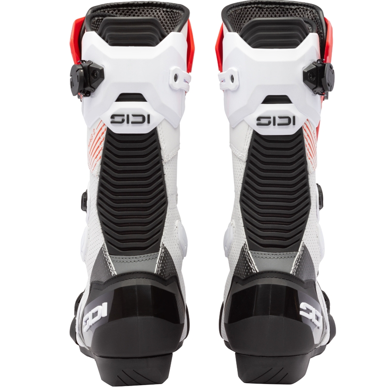 Bottes de moto SiDi MAG 2 Air blanches-noires-rouges