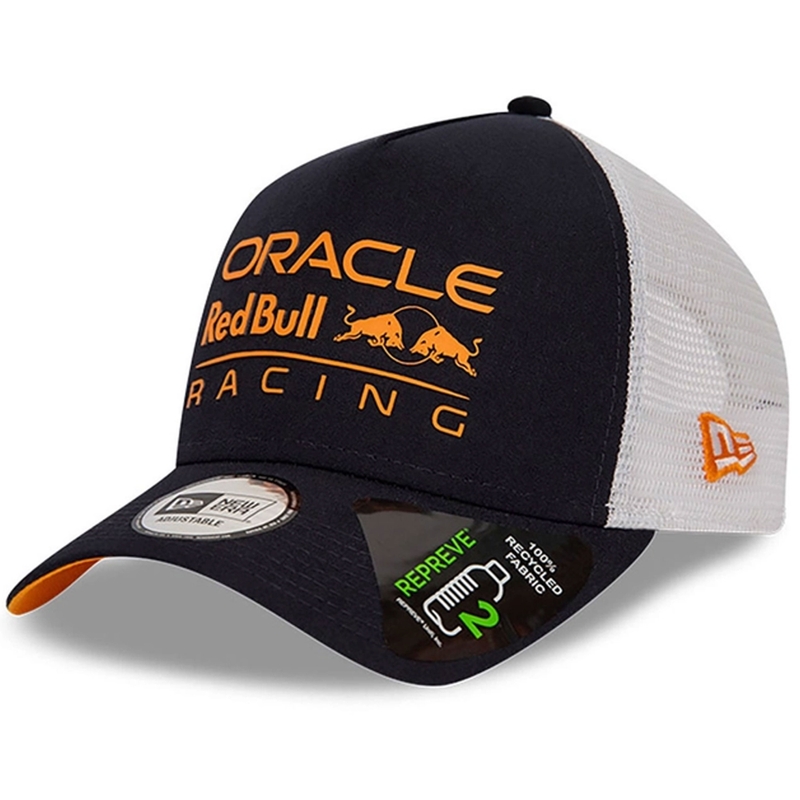 Casquette Red Bull Racing F1 avec grand logo E Frame bleu foncé