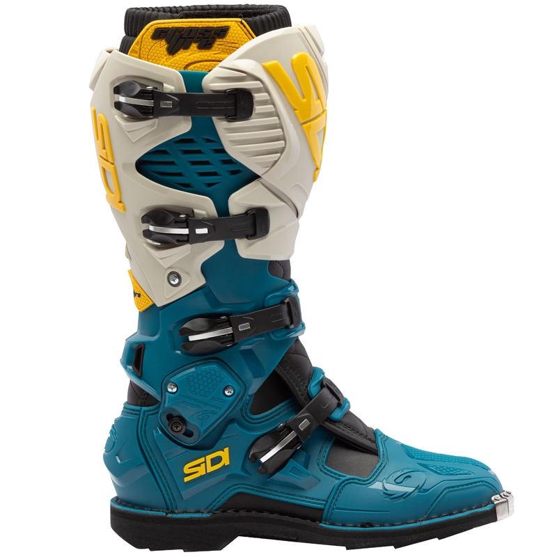 Bottes de moto SiDi Crossfire 3 beige-bleu