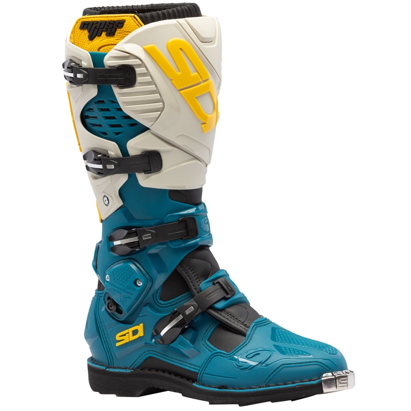 Bottes de moto SiDi Crossfire 3 beige-bleu