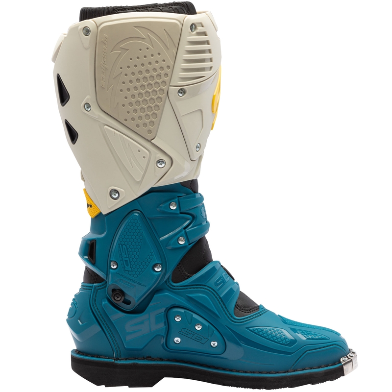 Bottes de moto SiDi Crossfire 3 beige-bleu