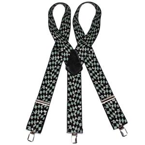 Bretelles avec motif Échiquier