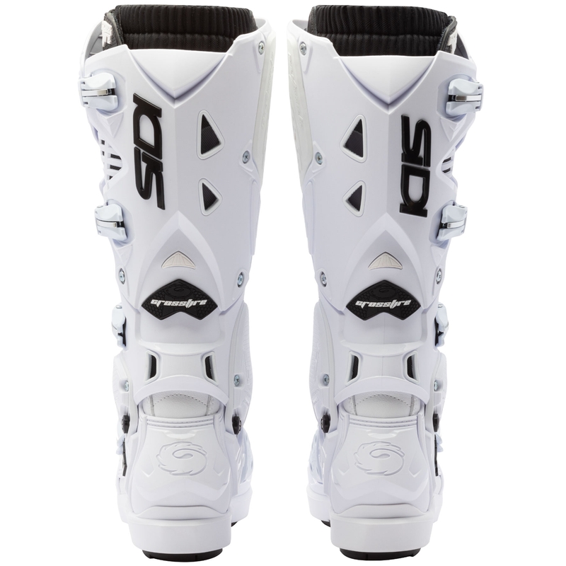 Bottes de moto SiDi Crossfire 3 SRS blanches et noires