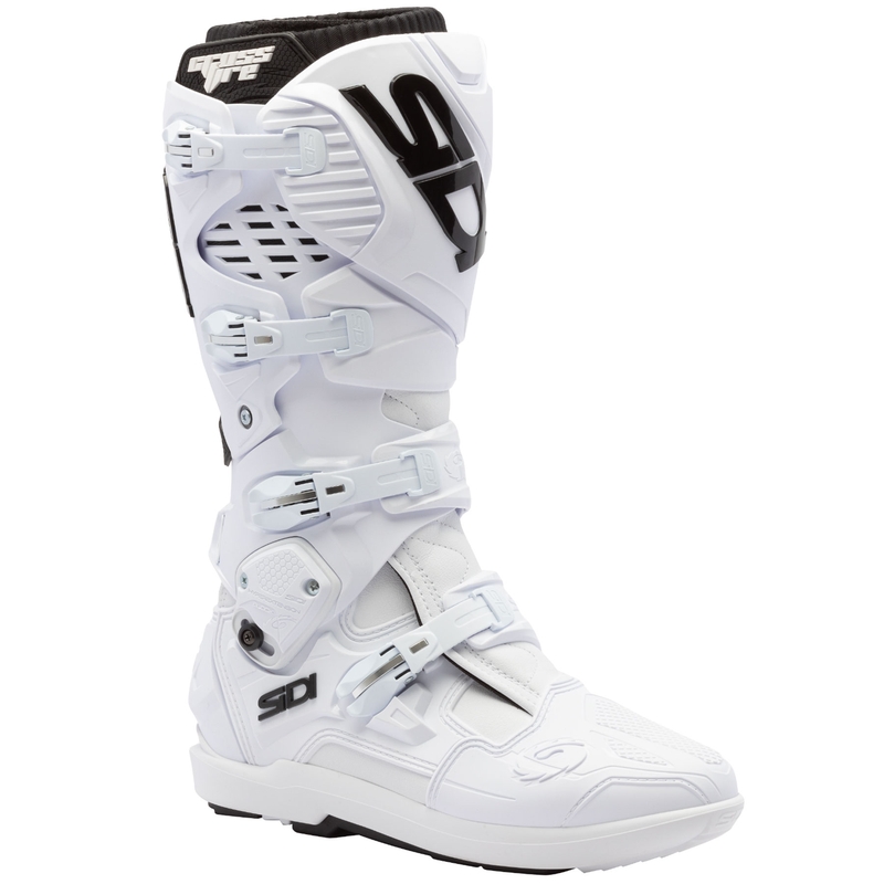 Bottes de moto SiDi Crossfire 3 SRS blanches et noires