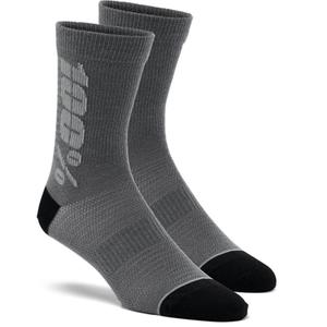 Chaussettes 100% - USA Rythym Merino Wool noir et gris