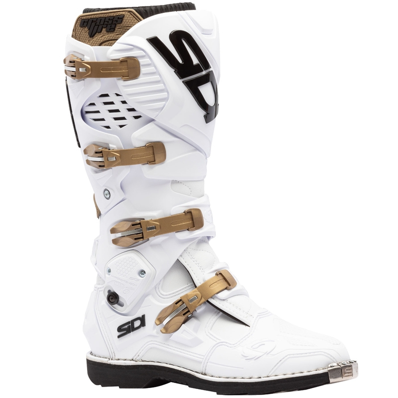 Bottes de moto SiDi Crossfire 3 blanc bronze