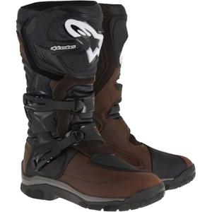 Bottes de moto Alpinestars Corozal Adventure Oiled Drystar marron et noir