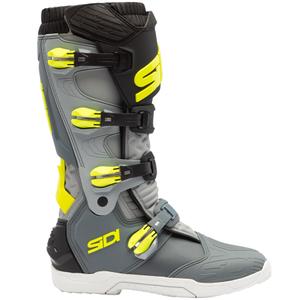Bottes de moto SiDi X Power SC gris-jaune fluo