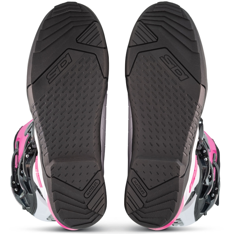 Bottes de moto SiDi X Power SC blanches-noires-roses