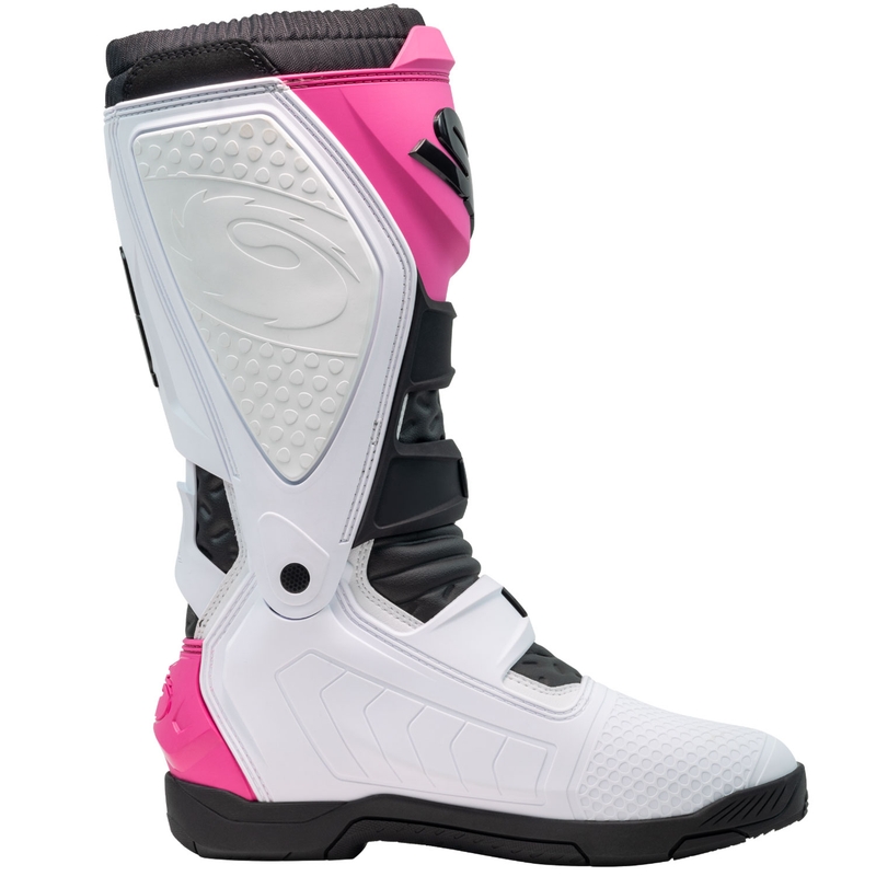 Bottes de moto SiDi X Power SC blanches-noires-roses