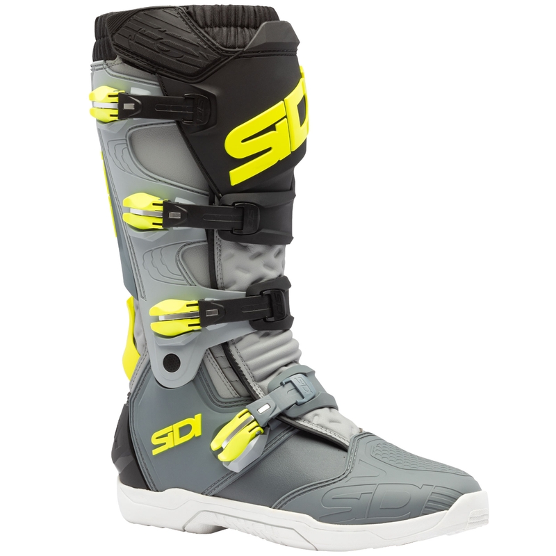 Bottes de moto SiDi X Power SC gris-jaune fluo