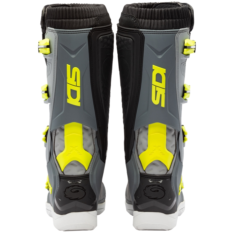 Bottes de moto SiDi X Power SC gris-jaune fluo